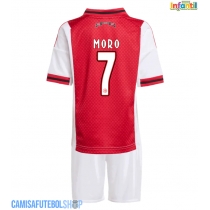 Camisa de time de futebol Ajax Raul Moro #7 Replicas 1º Equipamento Infantil 2025-26 Manga Curta (+ Calças curtas)